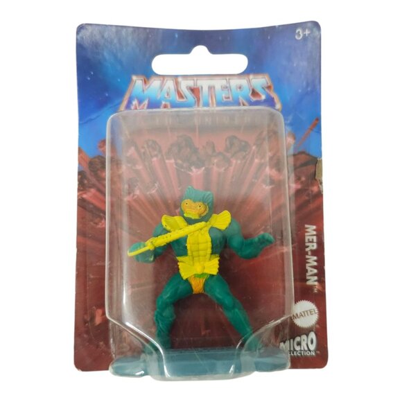 Masters Of The Universe Man At Arms Mer-Man Micro Collection Mattel Lot Of 2 NEW - Picture 5 of 8
